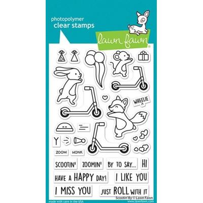 Lawn Fawn Clear Stamps - Scootin' By